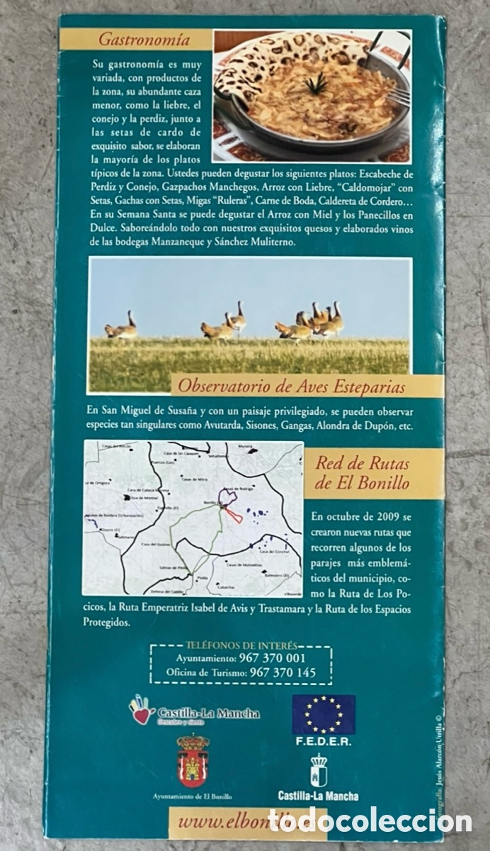 Mapas contempor&aacute;neos: Mapa. El Bonillo. Siente el Milagro. Albacete. - Foto 2