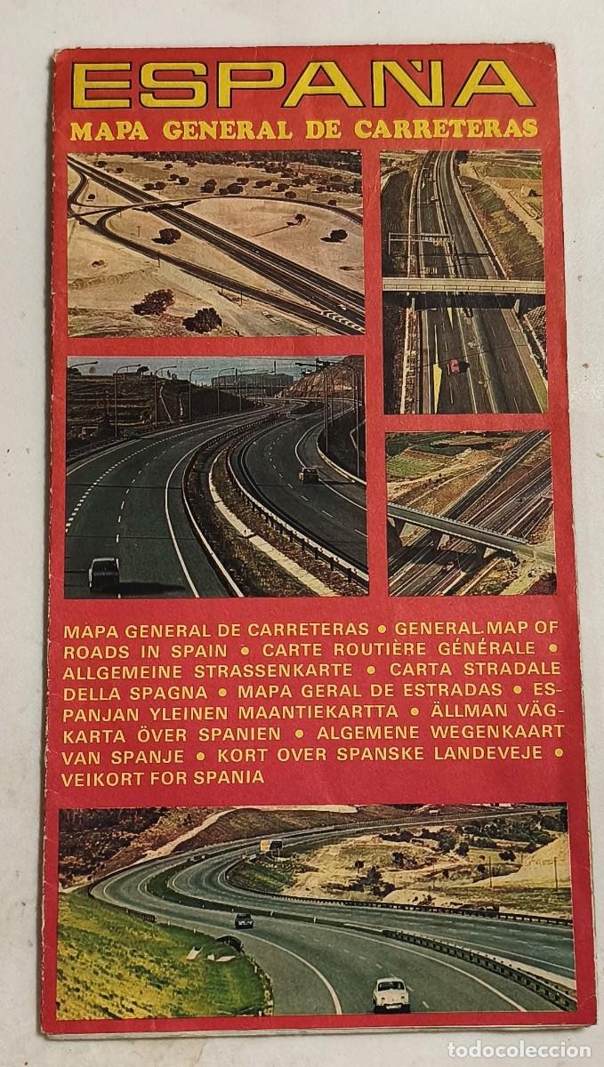 Mapas contempor&aacute;neos: Espa&ntilde;a - mapa general de carreteras - 1971 - ministerio de informaci&oacute;n y turismo