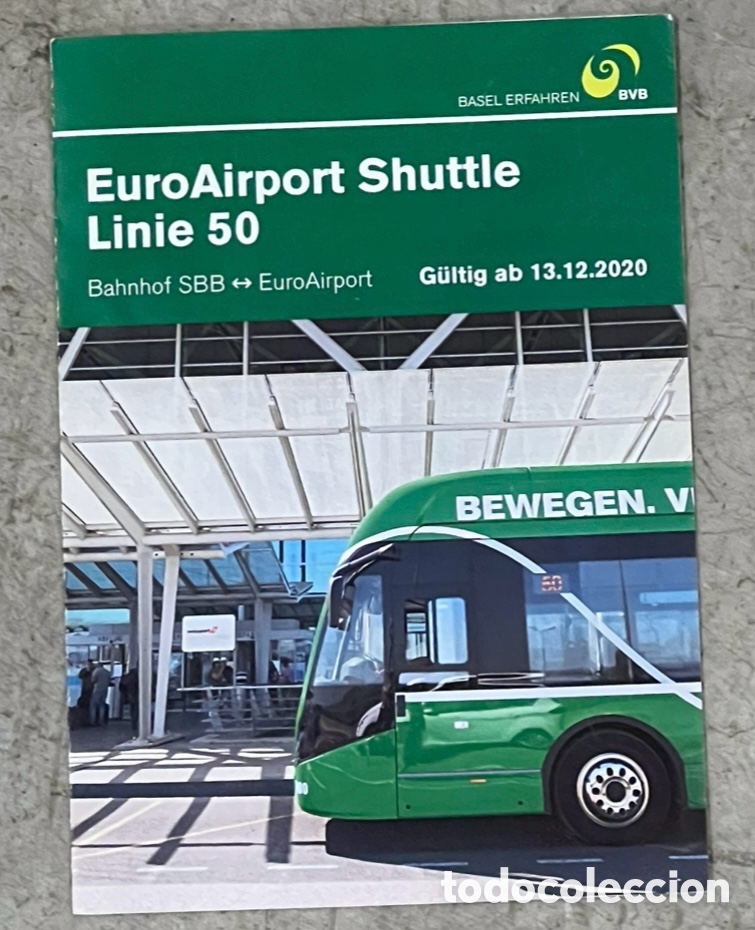 Mapas contempor&aacute;neos: Mapa. EuroAirport Shuttle. Basel. Suiza. 2020.