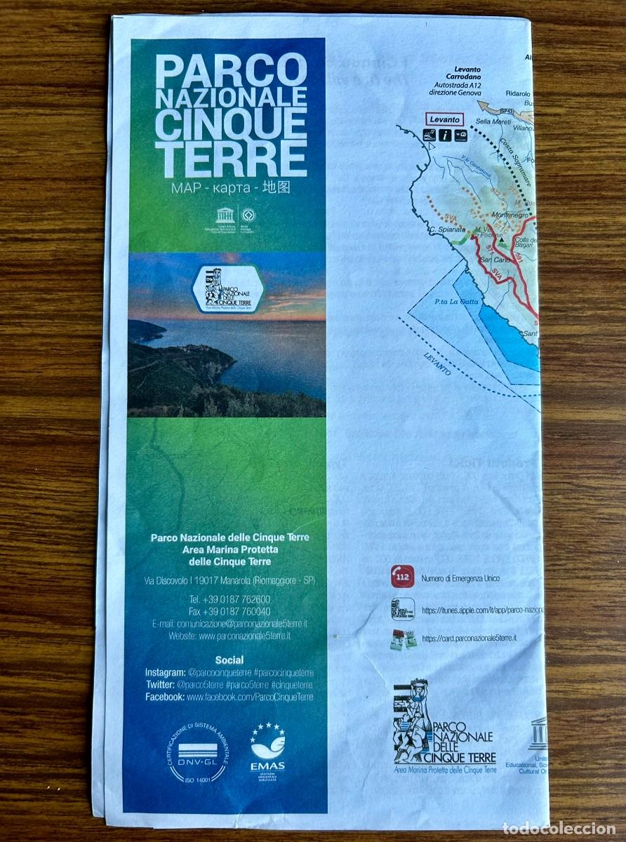 Mapas contempor&aacute;neos: MAPPA - MAP - PARCO NAZIONALE CINQUE TERRE - ITALIA