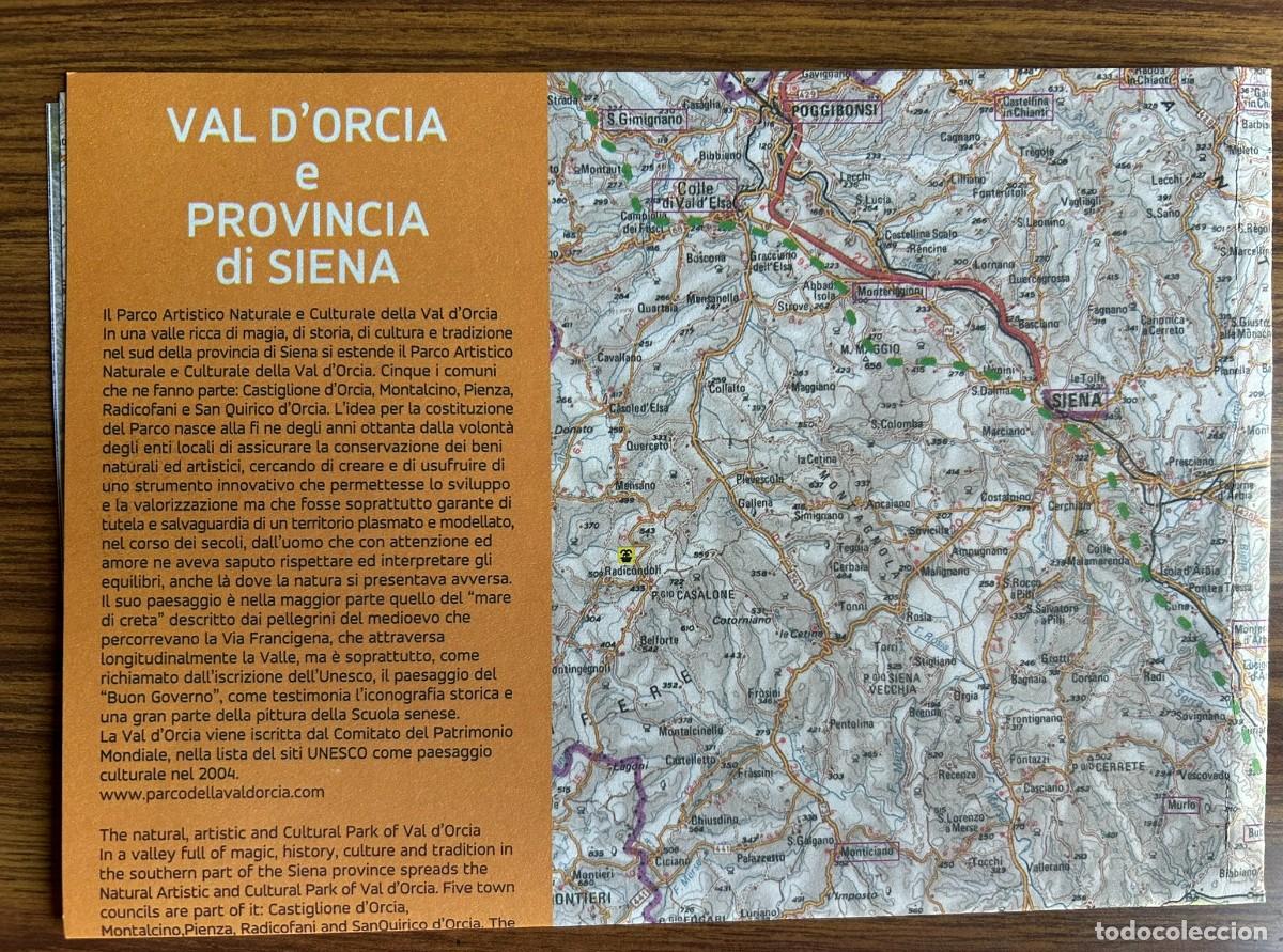 Mapas contempor&aacute;neos: MAPPA - MAP - VAL D' ORCIA E PROVINCIA DI SIENA - ITALIA
