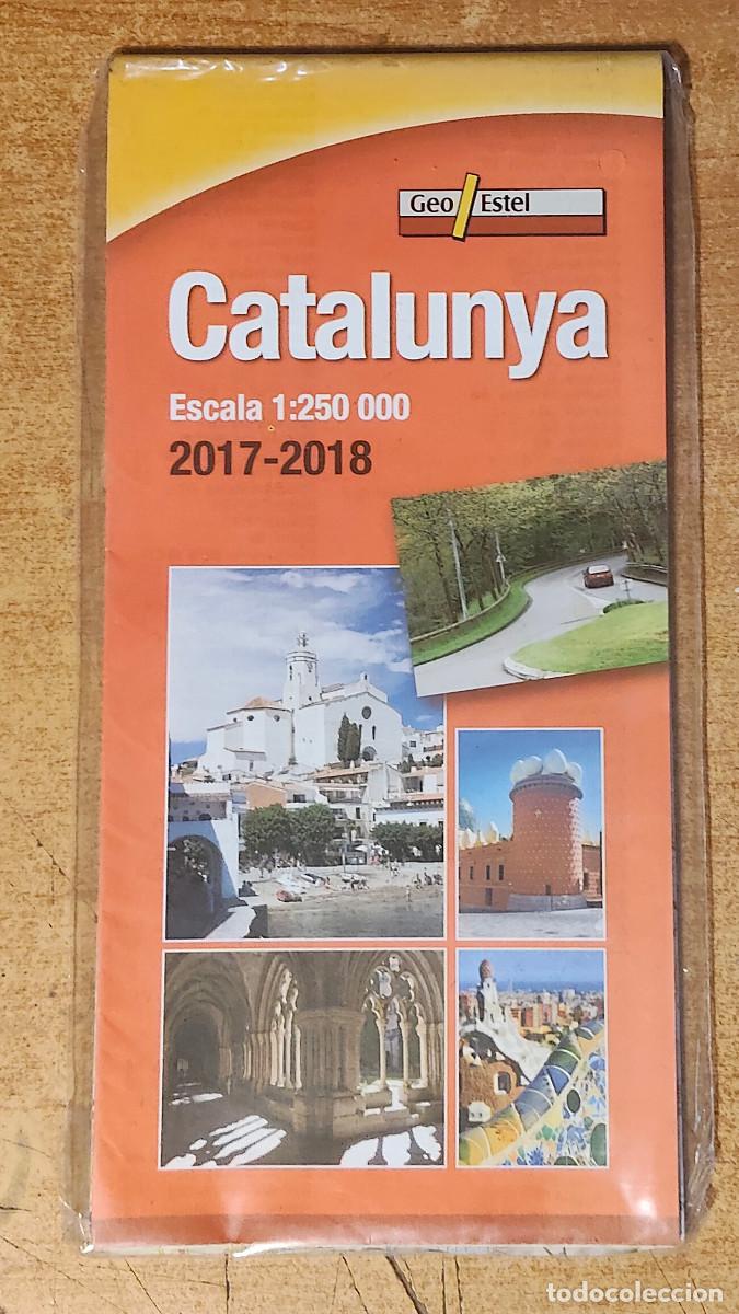 Mapas contempor&aacute;neos: Catalunya 2017-2018: Mapa de carreteres Escala 1:250.000: