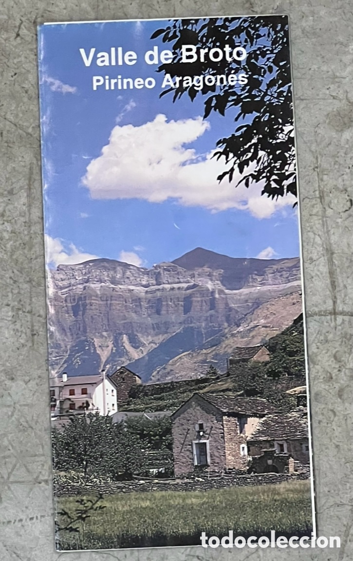 Mapas contempor&aacute;neos: Mapa. Valle de Broto. Pirineo Aragon&eacute;s. Huesca. 1991.