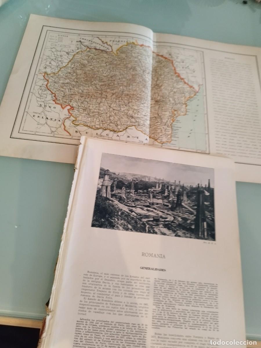 Mapas contempor&aacute;neos: Mapa hist&oacute;rico de Ruman&iacute;a. campos petrol&iacute;feros de la &eacute;poca. De enciclopedia antigua a identificar.