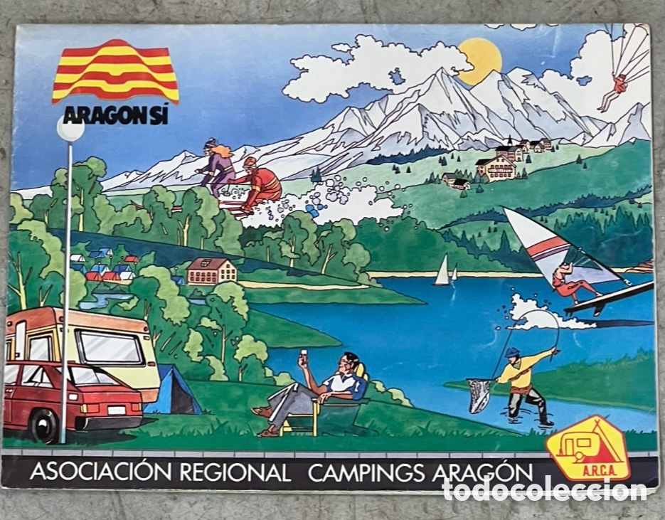Mapas contempor&aacute;neos: Mapa. Asociacion Regional de Csmpings Arag&oacute;n. 1990.