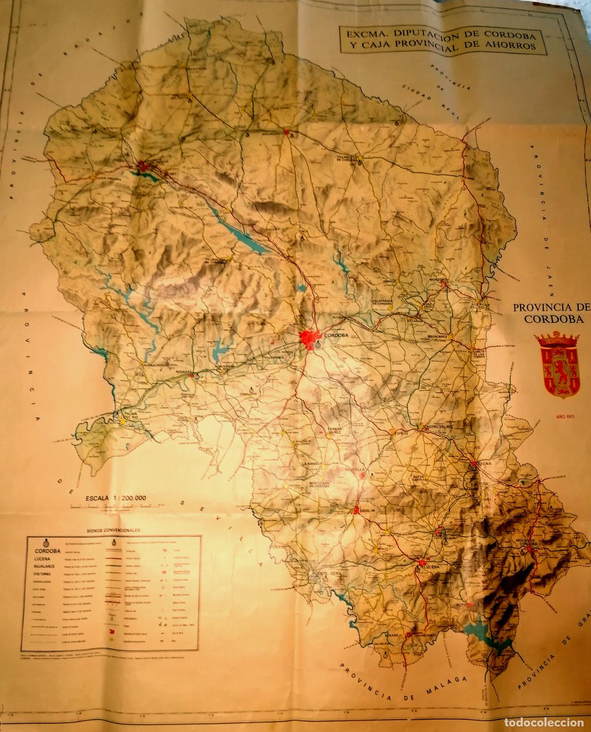 Mapas contempor&aacute;neos: MAPA. PROVINCIA DE C&Oacute;RDOBA / Caja Provincial Ahorros C&oacute;rdoba...; T&eacute;cnica Cartogr&aacute;fica. - 1973