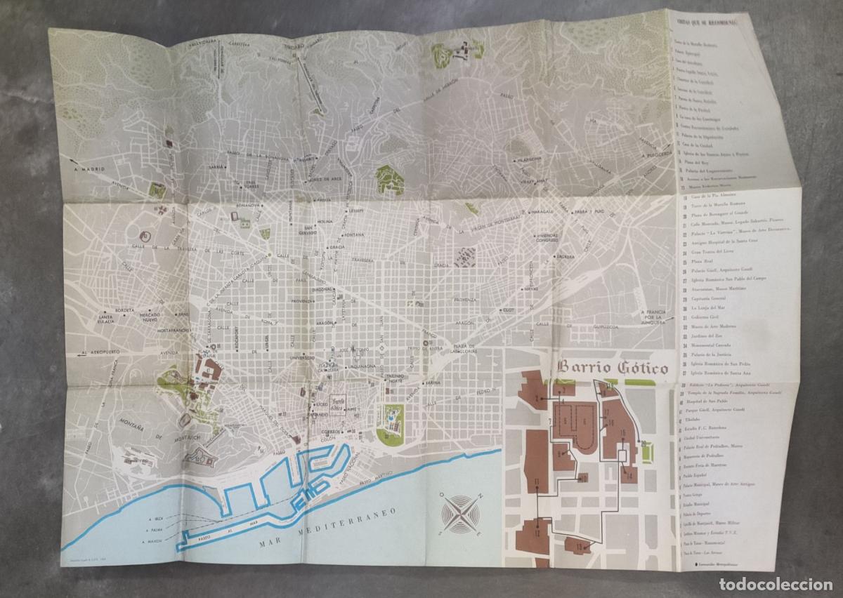 Mapas contempor&aacute;neos: PLANO GUIA DE BARCELONA. - Foto 2