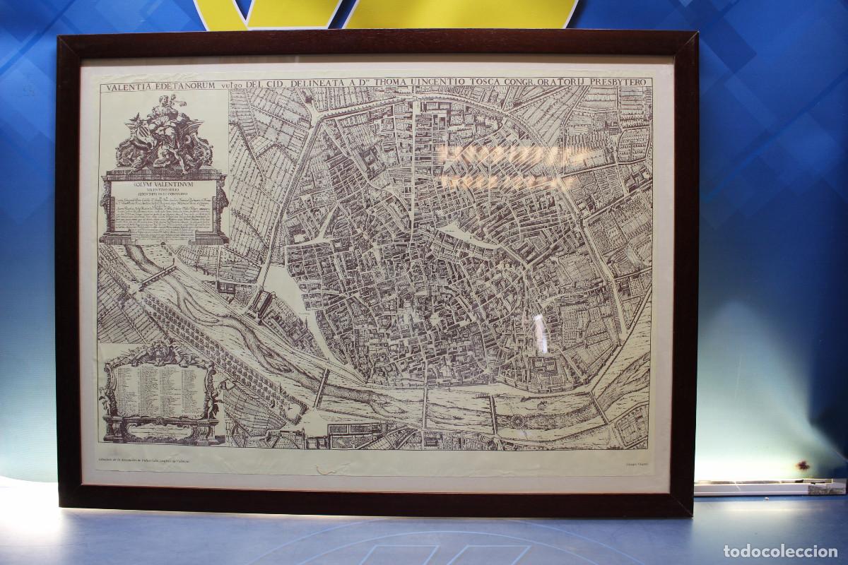 Mapas contempor&aacute;neos: &rdquo;Valentia Edetanorum vulgo del Cid&rdquo;. Plano hist&oacute;rico de Valencia de Tom&aacute;s Vicente Tosca.