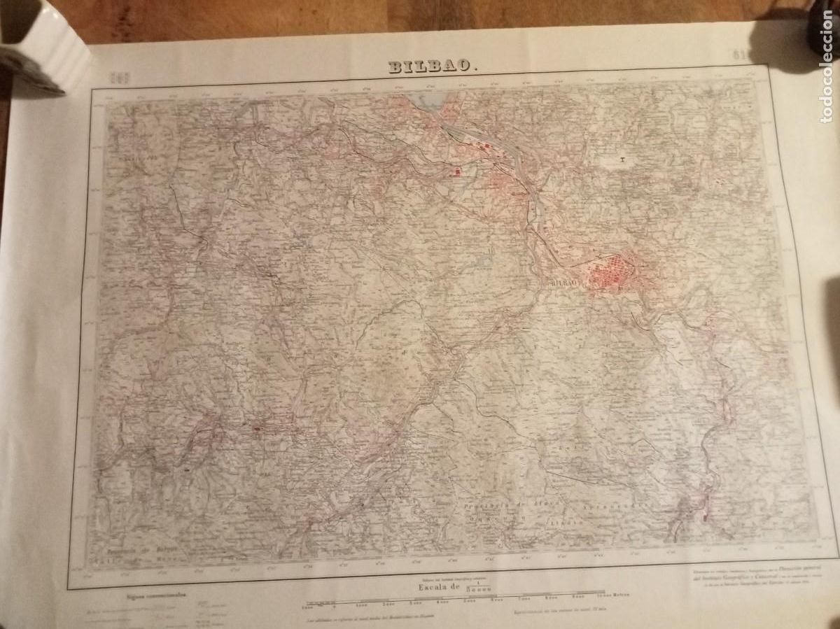 Mapas contempor&aacute;neos: BILBAO 1958 - MAPA DE LA CARTOGRAFIA MILITAR DE ESPA&Ntilde;A 1:50000 serie L