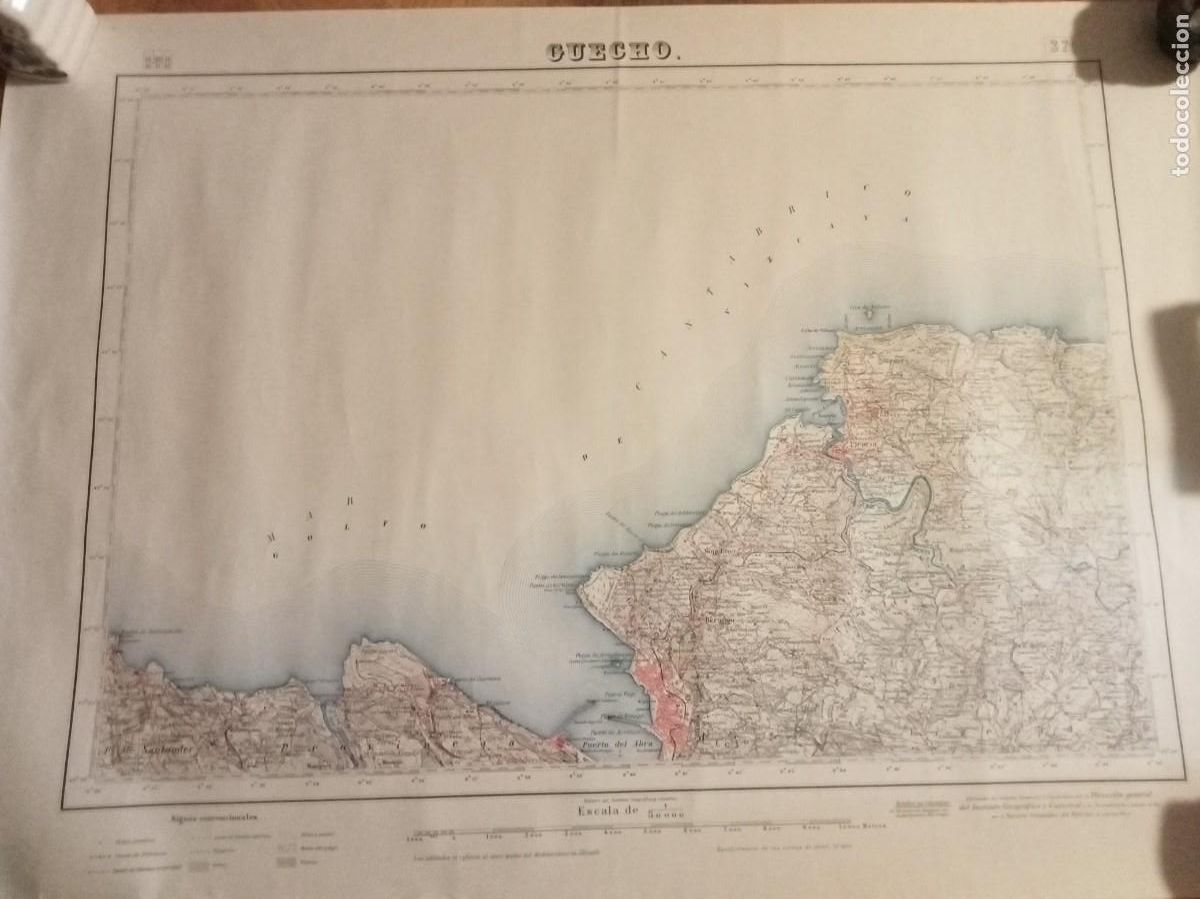 Mapas contempor&aacute;neos: Mapa (1953) GUECHO (Getxo, Berango, Sopelana...) Instituto Geogr&aacute;fico y Catastral -