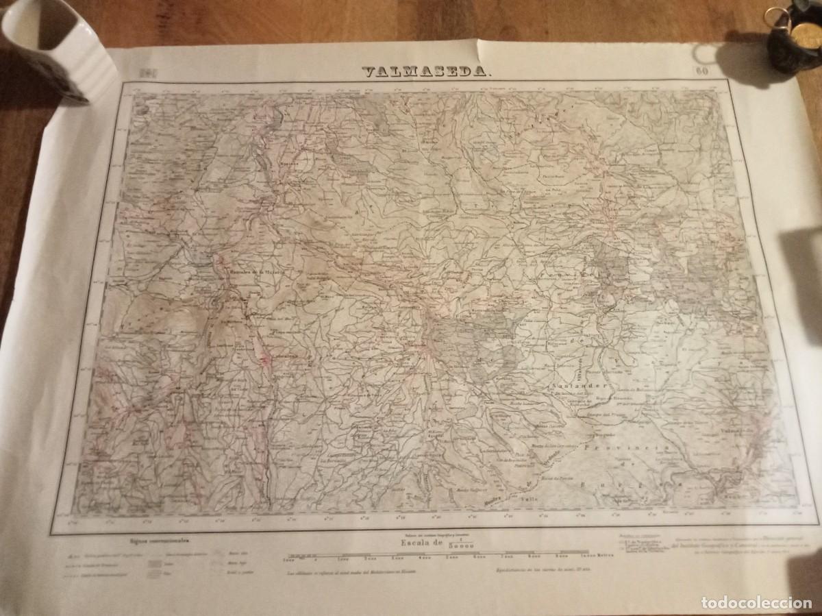 Mapas contempor&aacute;neos: HOJA, MAPA CARTOGR&Aacute;FICO MILITAR, 1954, VALMASEDA, VIZCAYA