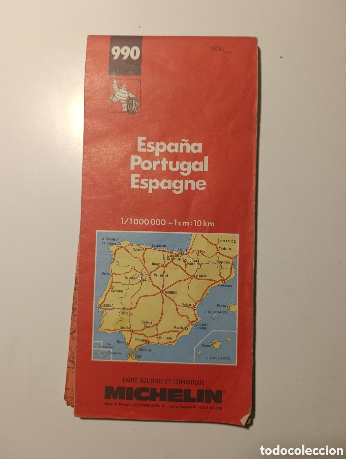 Mapas contempor&aacute;neos: Michelin MAPA ESPA&Ntilde;A PORTUGAL 1997 carreteras