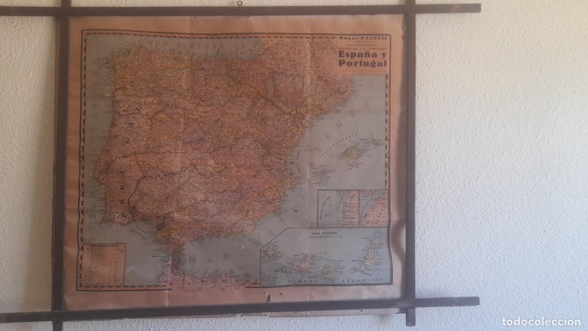 Mapas contempor&aacute;neos: Mapa antiguo Espa&ntilde;a y Portugal Paluzie