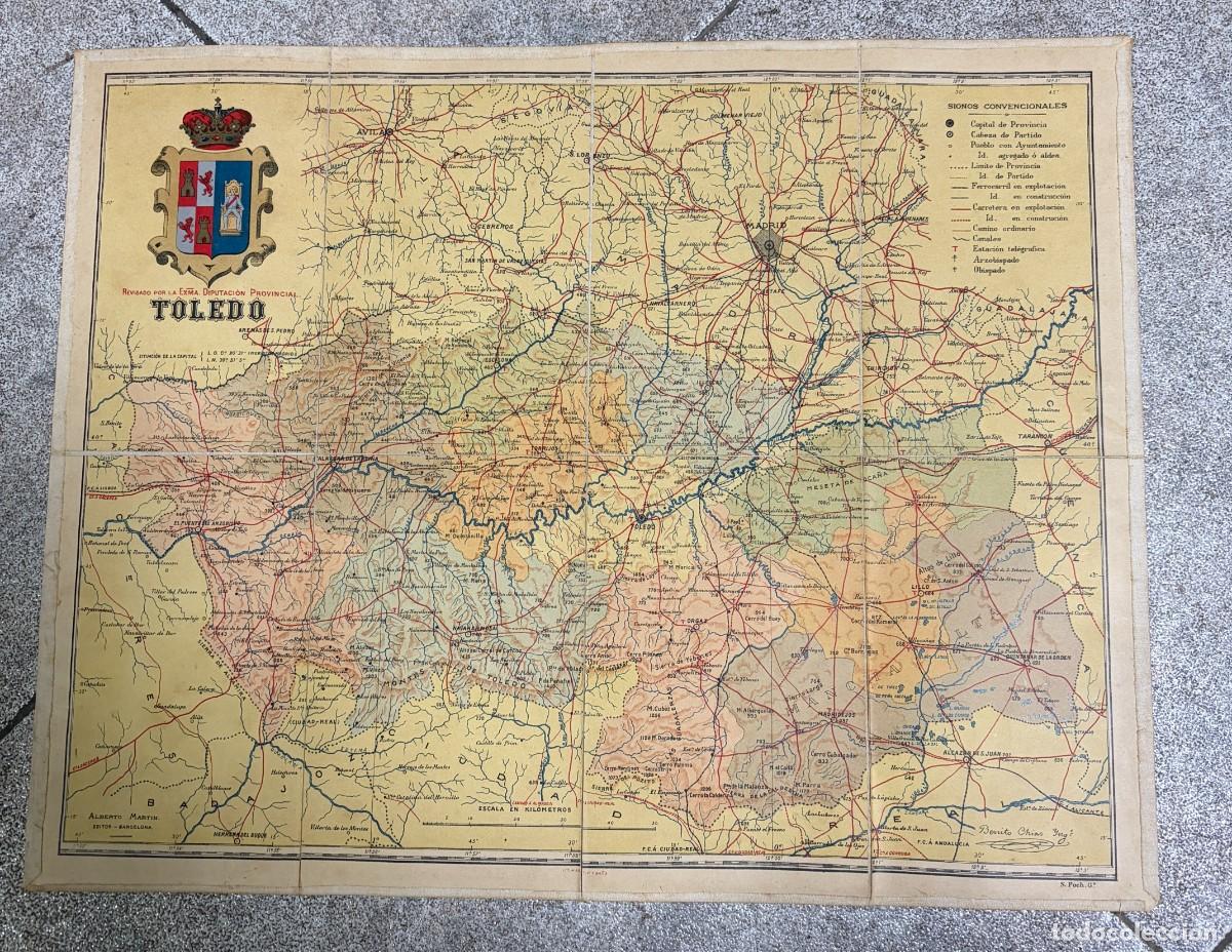Mapas contempor&aacute;neos: MAPA ANTIGUO DIPUTACI&Oacute;N PROVINCIAL &ndash; TOLEDO &ndash; BENITO CH&Iacute;AS &ndash; ALBERTO MART&Iacute;N &ndash; PRINCIPIOS SIGLO XX