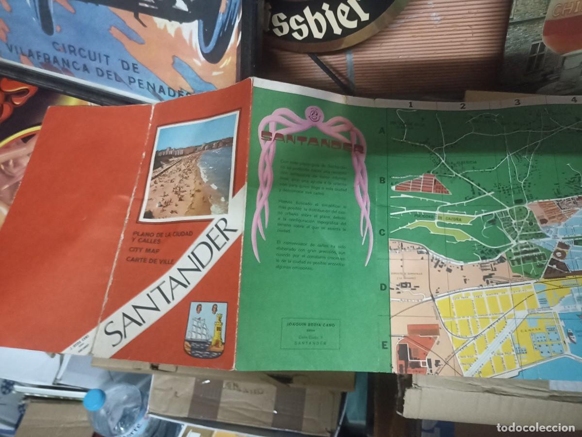 Mapas contempor&aacute;neos: ANTIGUO PLANO SANTANDER CANTABRIA. A&Ntilde;OS 60/70. .PERFECTO ESTADO.TAL Y COMO SE VE EN FOTOS