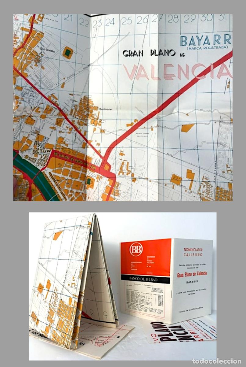 Mapas contempor&aacute;neos: Valencia : Gran Plano Bayarri + Nomenclator Callejero. (Buen estado)