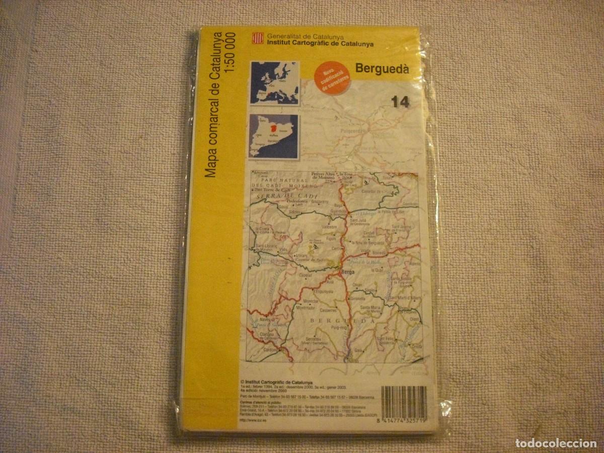 Mapas contempor&aacute;neos: MAPA COMARCAL CATALUNYA . INSTITUT GEOGRAFIC N. 14 BERGUEDA