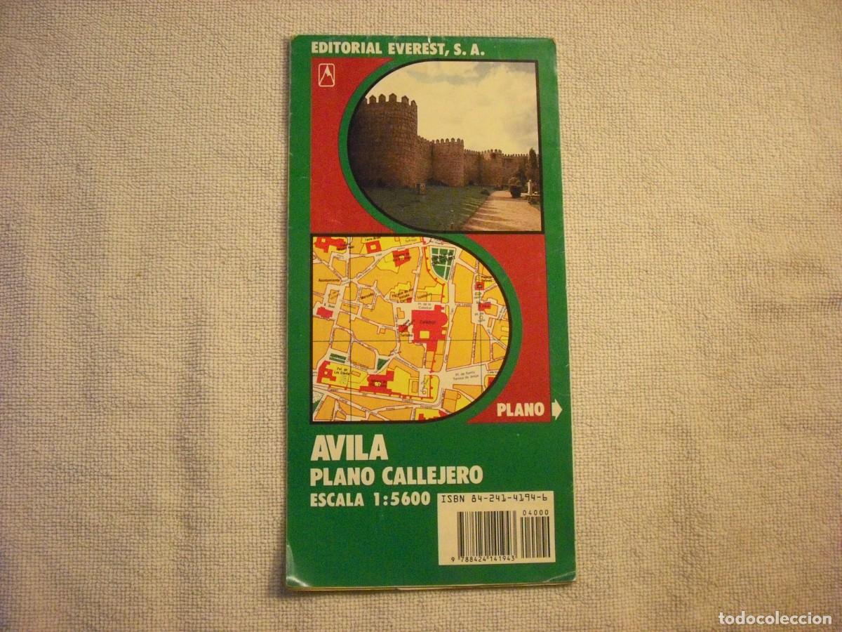 Mapas contempor&aacute;neos: PLANO CALLEJERO DE AVILA . ED. EVEREST