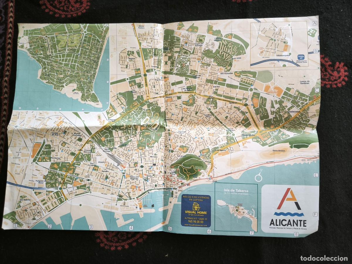 Mappe contemporanee: Plano Callejero Mapa De Alicante Con Isla De Tabarca &ndash; Gu&iacute;a De Calles Para Coleccionistas