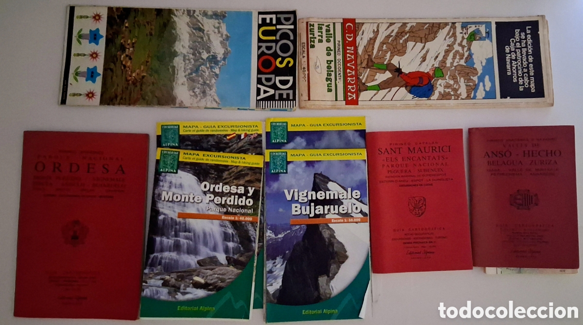 Mapas contempor&aacute;neos: Gran Lote de Monta&ntilde;a y Pirineos: Ordesa, Monte Perdido, Picos de Europa, Vignemale, Sant Maurici, Be