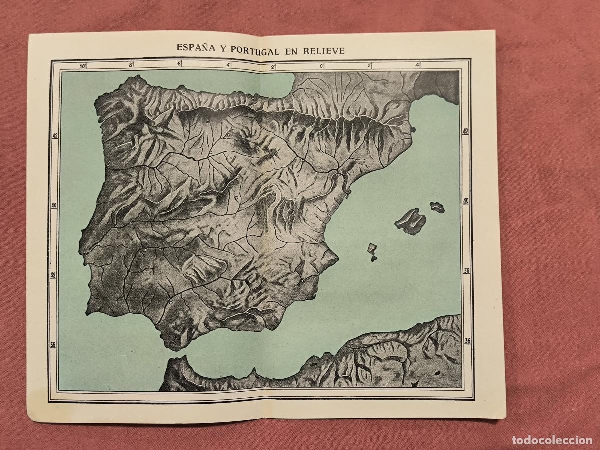 Mappe contemporanee: Mapa Antiguo Espa&ntilde;a y Portugal en Relieve &ndash; Cartograf&iacute;a Ib&eacute;rica Coleccionismo