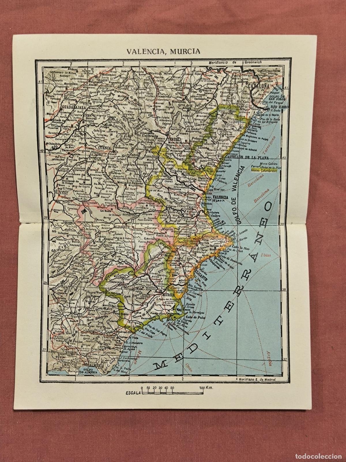 Mappe contemporanee: Mapa Antiguo Valencia Murcia &ndash; Cartograf&iacute;a Regional Levante Coleccionismo