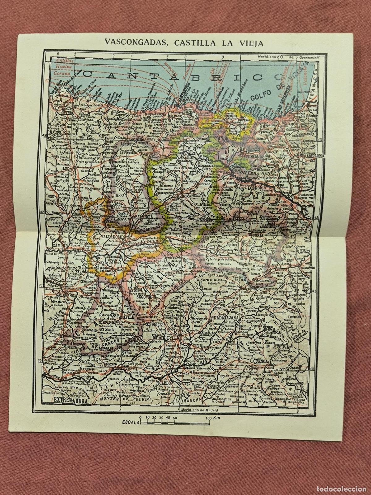 Cartes g&eacute;ographiques contemporaines: Mapa Antiguo Vascongadas Castilla la Vieja &ndash; Cartograf&iacute;a Regional Coleccionismo
