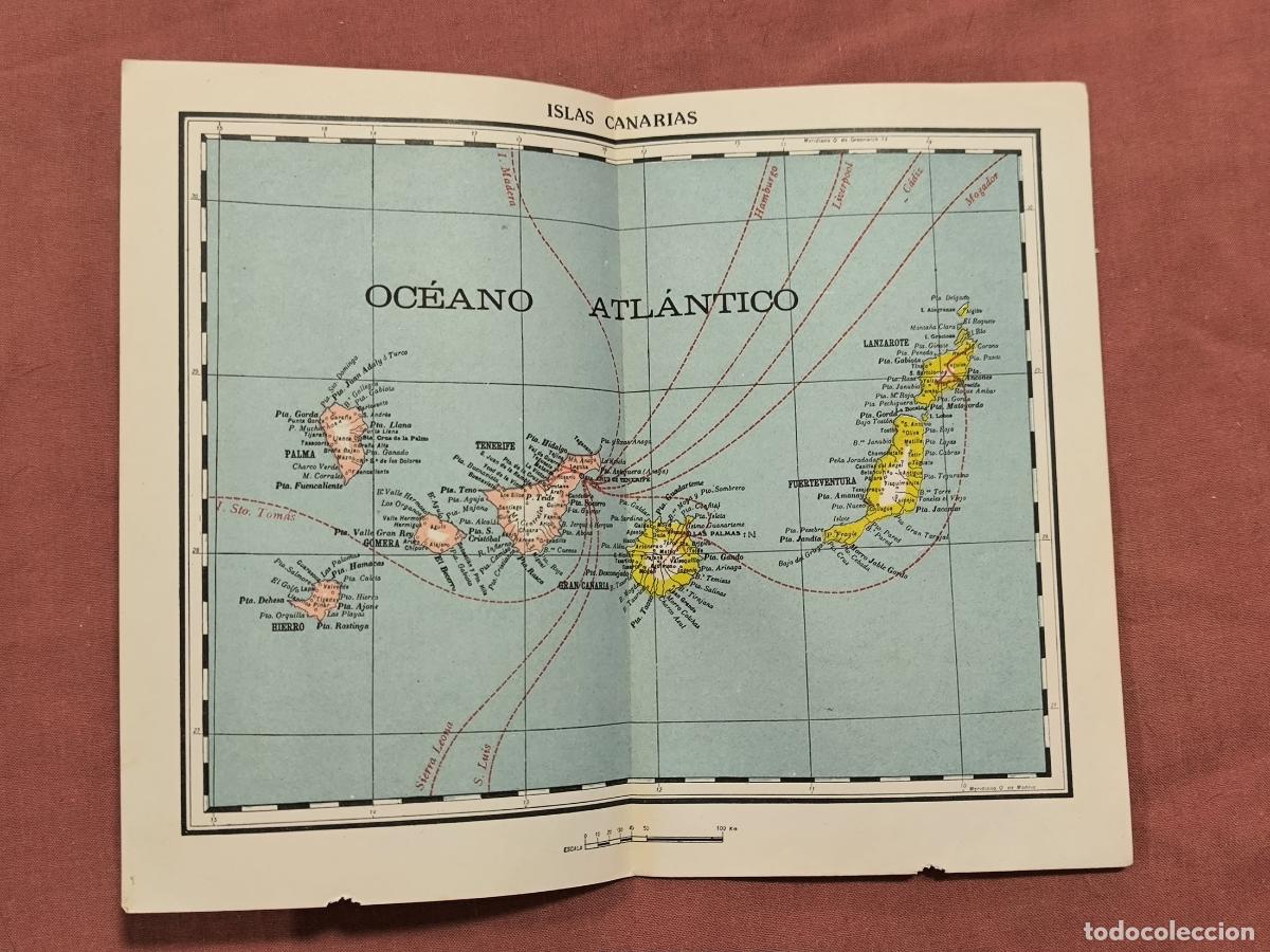 Cartes g&eacute;ographiques contemporaines: Mapa Antiguo Islas Canarias &ndash; Cartograf&iacute;a Archipi&eacute;lago Atl&aacute;ntico Coleccionismo