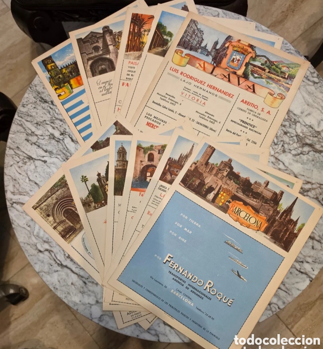Mapas contempor&aacute;neos: Lote Antiguo Mapas Provinciales Espa&ntilde;a y Publicidad A&ntilde;os 50