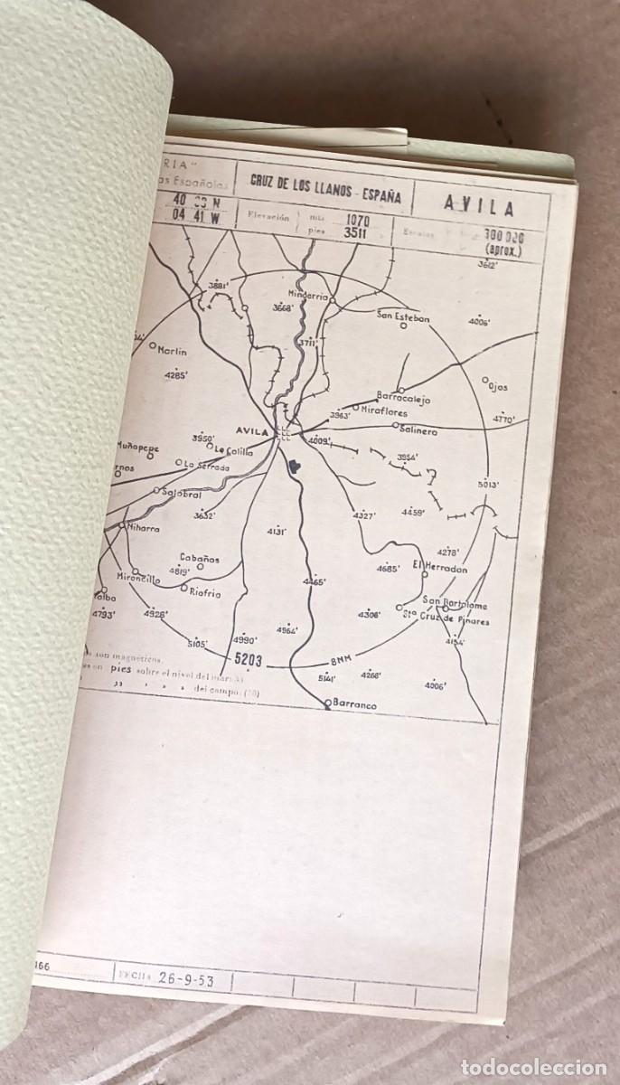 Mapas contempor&aacute;neos: Planos rutas a&eacute;reas de IBERIA l&iacute;neas a&eacute;reas espa&ntilde;olas - Cruz de los llanos &ndash; Avila, Burgos, .......