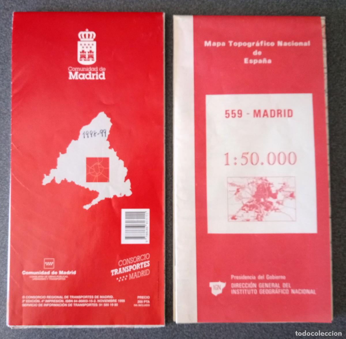 Mapas contempor&aacute;neos: Lote mapas Metro Madrid Mapa Topogr&aacute;fico De Espa&ntilde;a