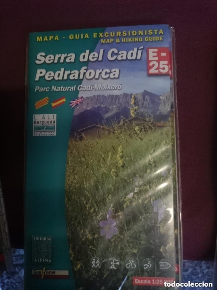Mapas contempor&aacute;neos: MAPA Y GUIA - SERRA DEL CADI - PEDRAFORCA - PARC NATURAL CADI-MOIXERO -EN ESPA&Ntilde;OL CATALAN E INGLES.