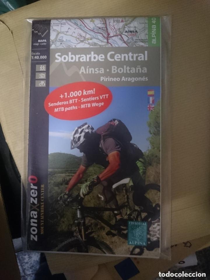 Mapas contempor&aacute;neos: MAPA Y GUIA - SOBRARBE CENTRAL - AINSA - BOLTA&Ntilde;A - PIRINEO ARAGONES -EN ESPA&Ntilde;OL FRANCES E INGLES