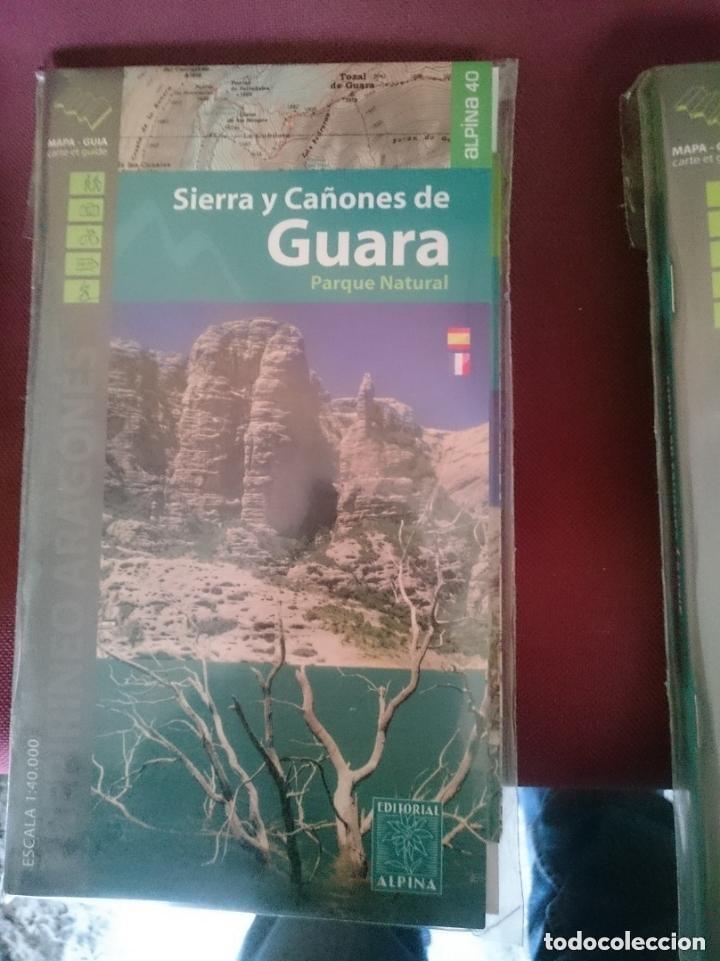 Mapas contempor&aacute;neos: MAPA Y GUIA - SIERRA Y CA&Ntilde;ONES DE GUARA - EN ESPA&Ntilde;OL Y FRANCES