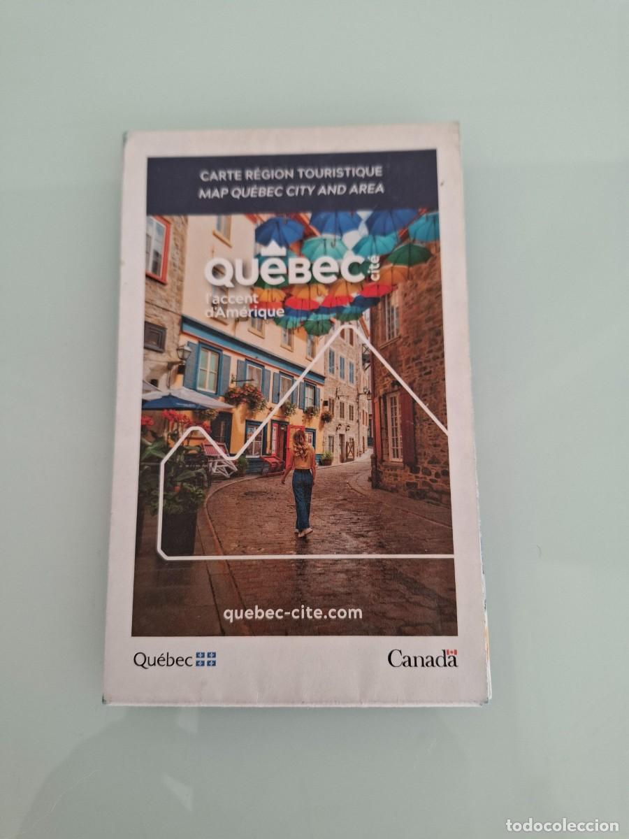 Mapas contempor&aacute;neos: MAPA DE QU&Eacute;BEC - MAP QU&Eacute;BEC CITY AREA - CARTE R&Eacute;GION TOURISTIQUE - CANAD&Aacute; - PLANO