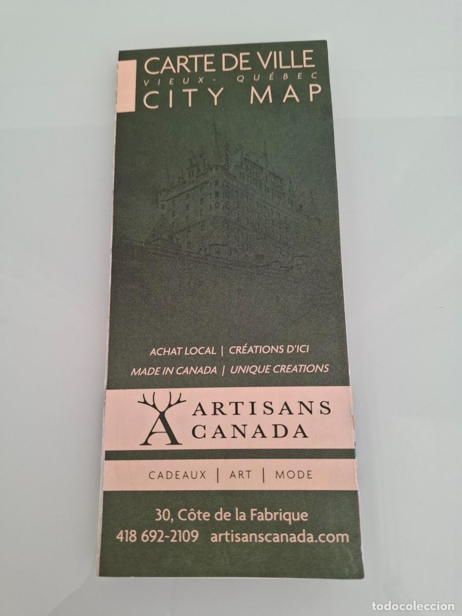 Mapas contempor&aacute;neos: MAPA DE QU&Eacute;BEC - CARTE DE VILLE - CITY MAP - VIEUX QU&Eacute;BEC - PLANO
