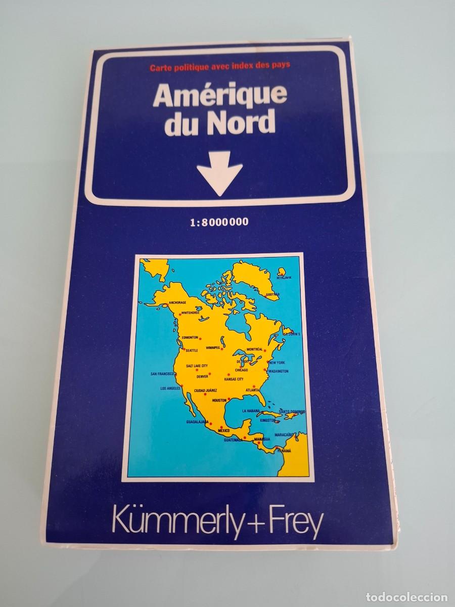 Mapas contempor&aacute;neos: MAPA DE AM&Eacute;RICA DEL NORTE - AM&Eacute;RIQUE DU NORD - CARTE POLITIQUE AVEC INDEX DEL PAYS - ESC. 1:8000000