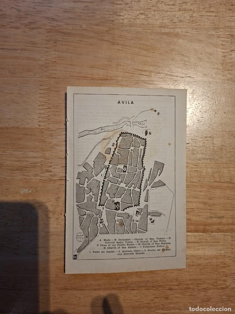 Mapas contempor&aacute;neos: PLANO MAPA 1952 VINTAGE AVILA