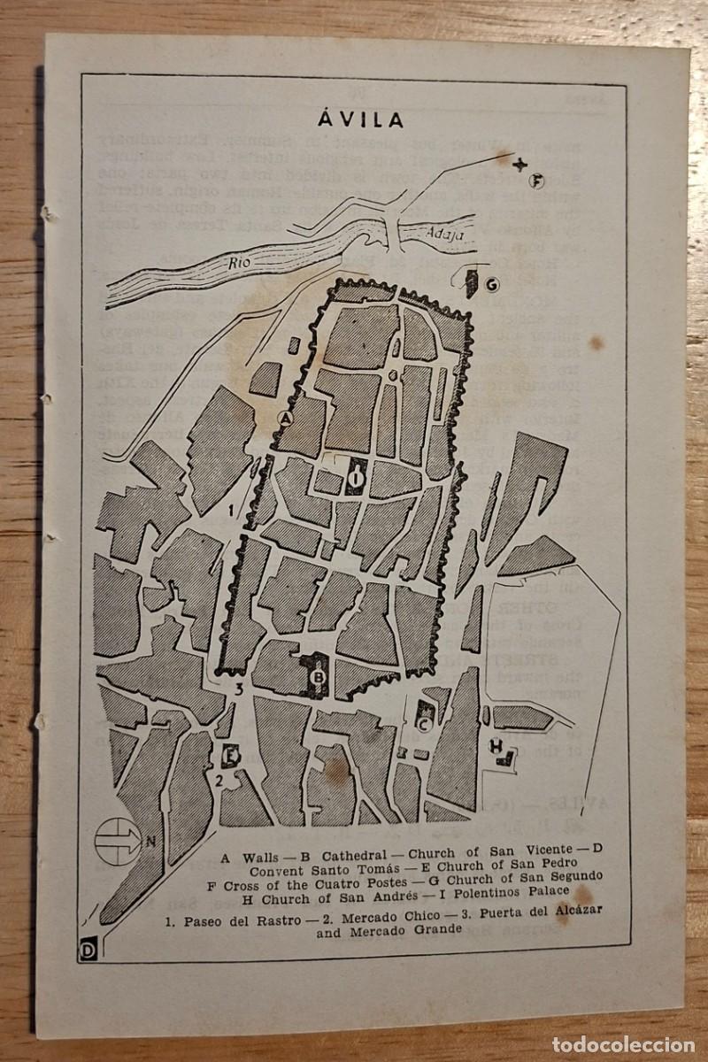 Mapas contempor&aacute;neos: PLANO MAPA 1952 VINTAGE AVILA