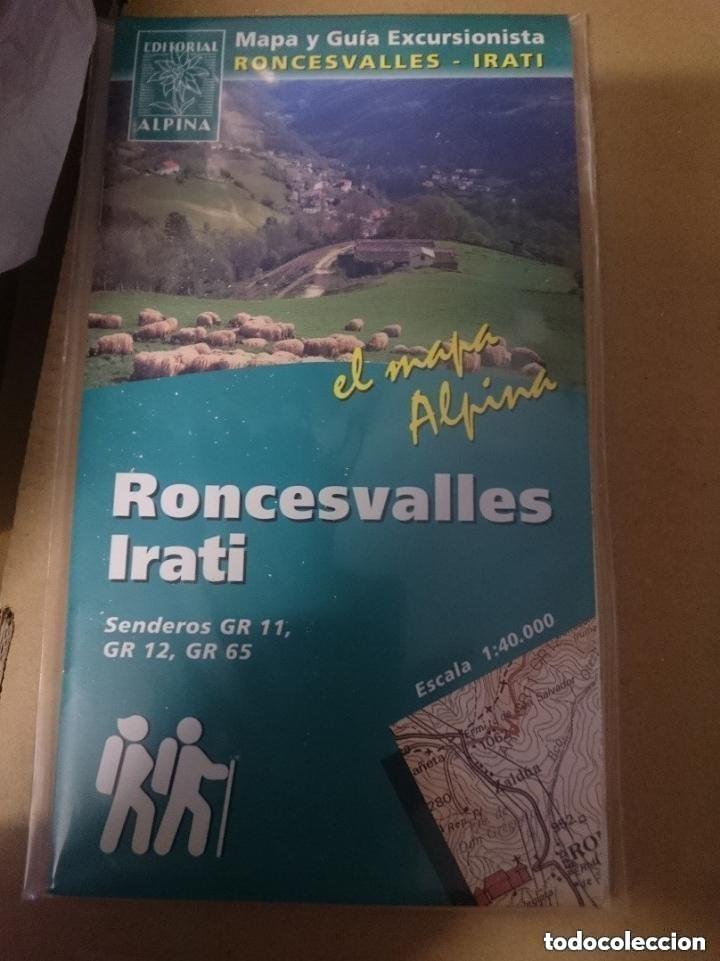 Mapas contempor&aacute;neos: MAPA Y GUIA - RONCESVALLES - IRATI.