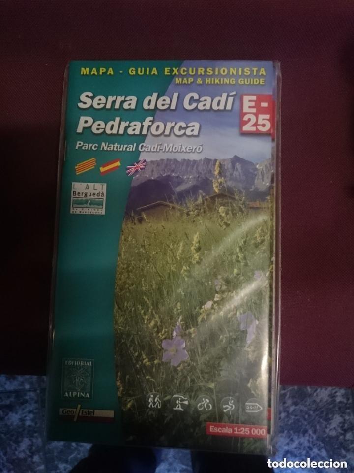 Mapas contempor&aacute;neos: MAPA Y GUIA - SERRA DEL CADI - PEDRAFORCA - PARC NATURAL CADI-MOIXERO -EN ESPA&Ntilde;OL CATALAN E INGLES