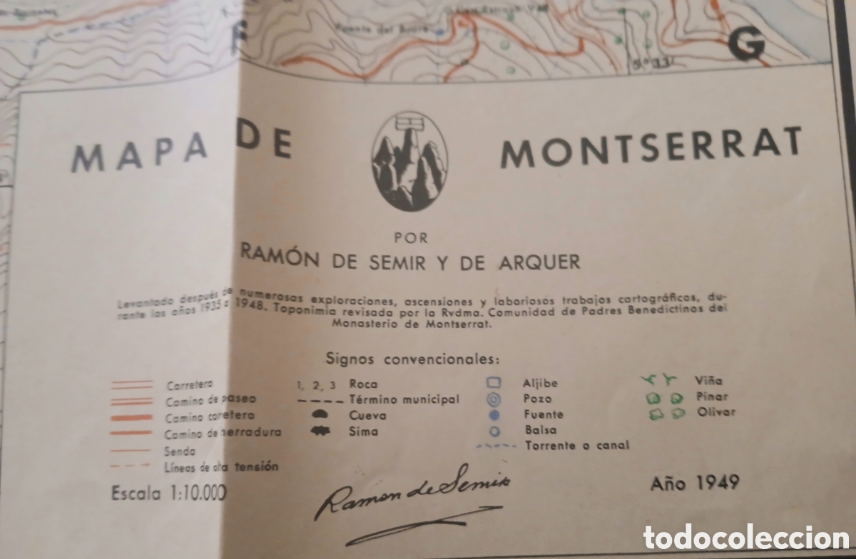 Mapas contempor&aacute;neos: Mapa de Montserrat, Ramon de Semir y de Arquer - Foto 5