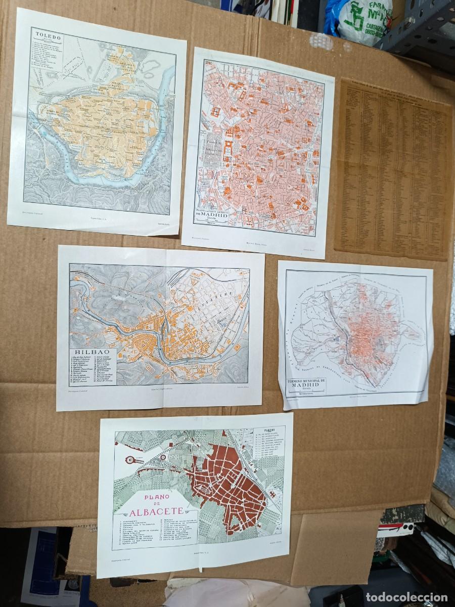 Mapas contempor&aacute;neos: LOTE 5 ANTIGUAS LAMINAS CIUDADES DE ESPA&Ntilde;A, MADRID Y TERMINO, TOLEDO, BILBAO Y PUERTO, ALBACETE -P29