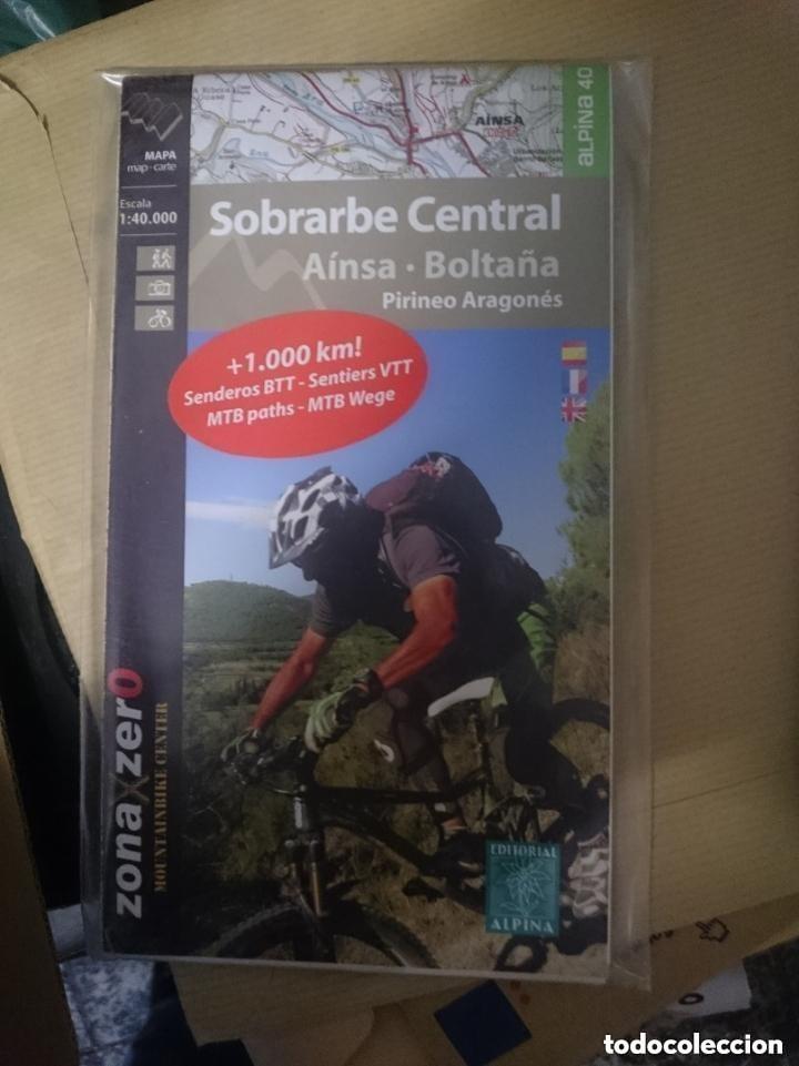 Mapas contempor&aacute;neos: MAPA Y GUIA - SOBRARBE CENTRAL - AINSA - BOLTA&Ntilde;A - PIRINEO ARAGONES -EN ESPA&Ntilde;OL FRANCES E INGLES