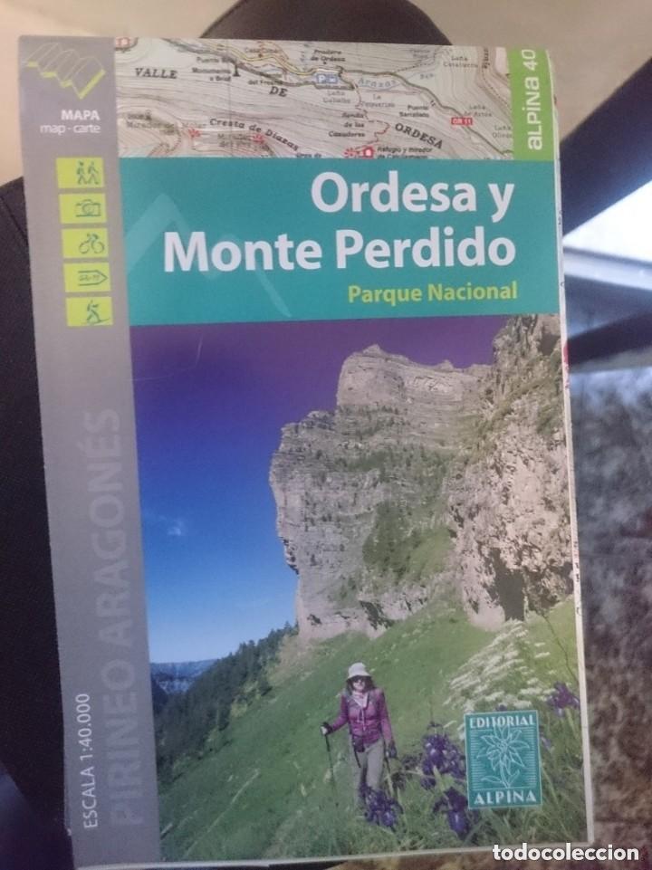 Mapas contempor&aacute;neos: MAPA EXCURSIONISTA ORDESA Y MONTE PERDIDO Parque Nacional 1:40.000 &ndash; Editorial Alpina &ndash; Pirineo