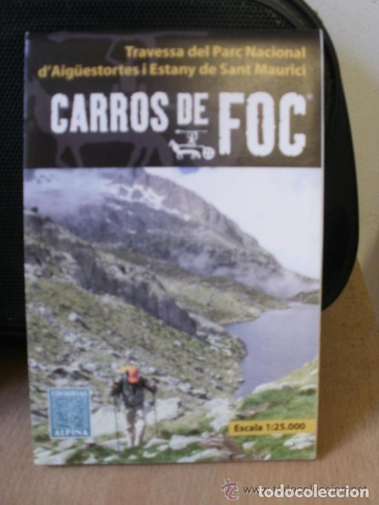 Mapas contempor&aacute;neos: Mapa excursionista Carros de Foc Travessa del Parc Nacional d'Aig&uuml;estortes i Estany de Sant Maurici