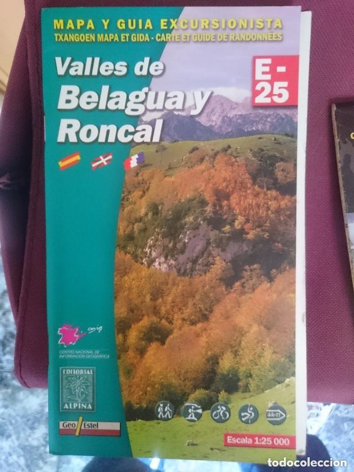 Mapas contempor&aacute;neos: GUIA EXCURSIONISTA VALLES DE BELAGUA Y RONCAL -SIN MAPA-SOLAMENTE LA GUIA -Ed. Alpina