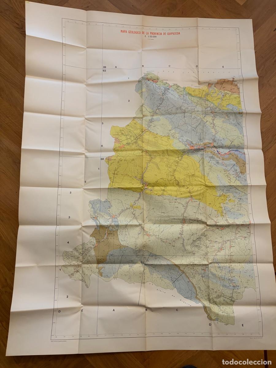 Mapas contempor&aacute;neos: MAPA GEOL&Oacute;GICO DE LA PROVINCIA DE GUIP&Uacute;ZCOA 3&bull; Y 4&bull; CUADRANTES