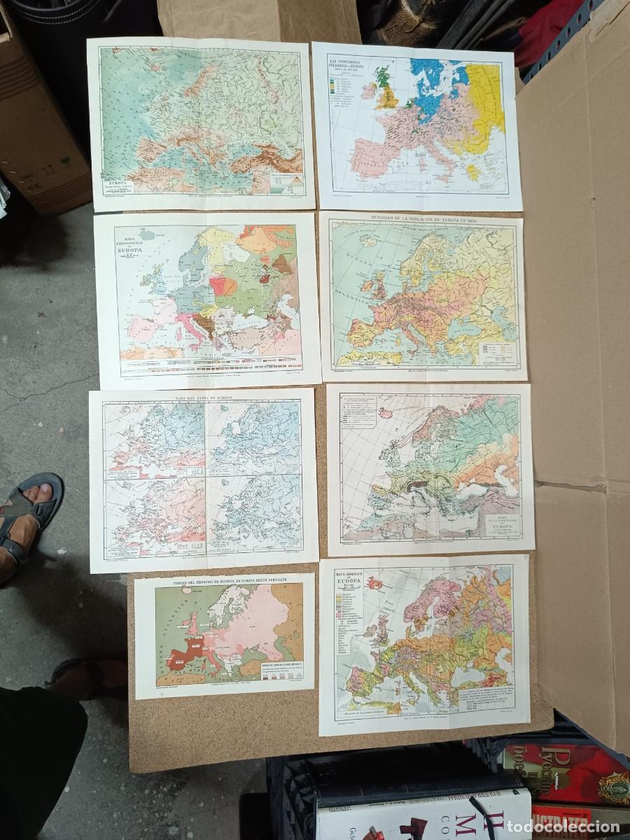 Mapas contempor&aacute;neos: LOTE 8 ANTIGUOS MAPAS DE EUROPA, ARMENIA, ETNOGRAFIA RELIGION POBLACION GEOLOGIA ALCOHOL CLIMA -P29