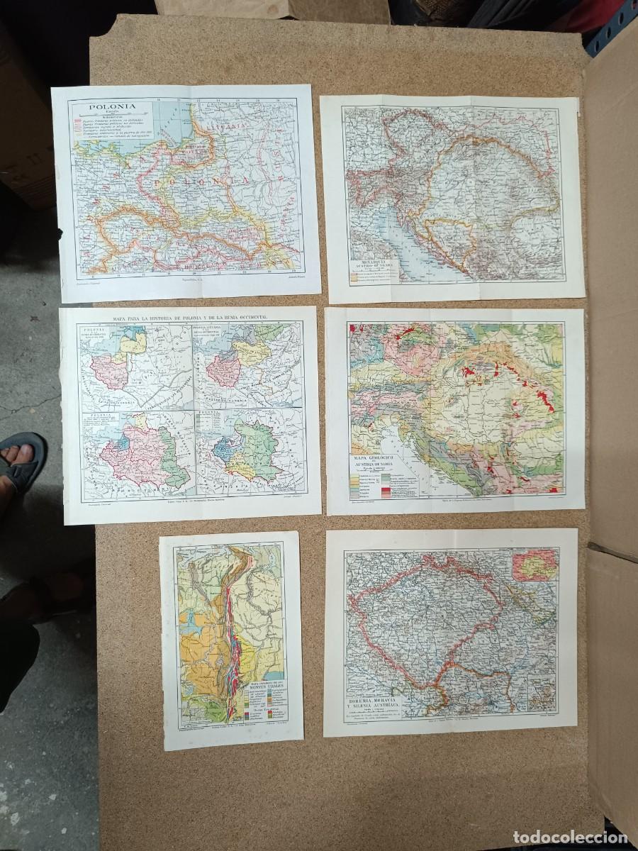 Mapas contempor&aacute;neos: LOTE 6 ANTIGUOS MAPAS, IMPERIO AUSTRO HUNGARO, POLONIA, CHECOSLOVAQUIA, URALES RUSIA -P29
